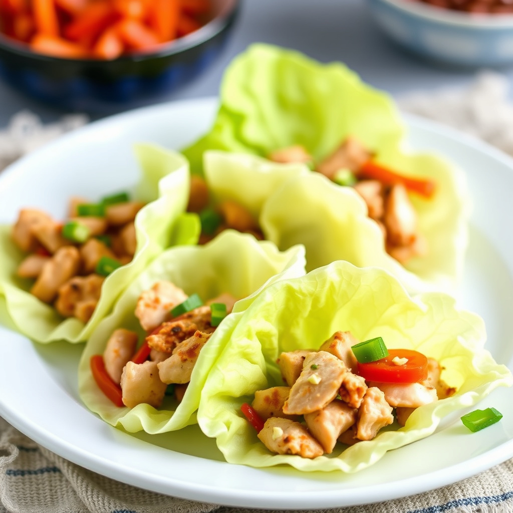 Kylling- og salatcupper