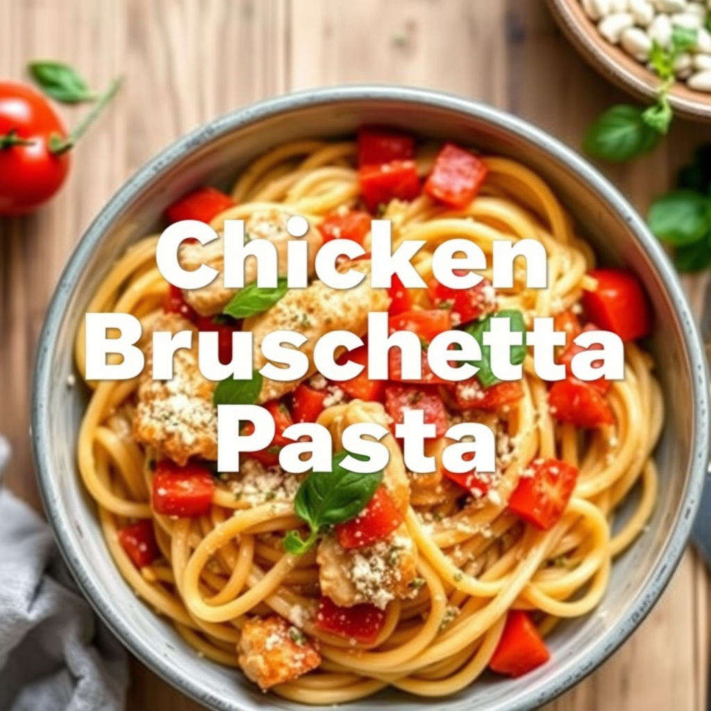 Kyllingbruschetta-pasta