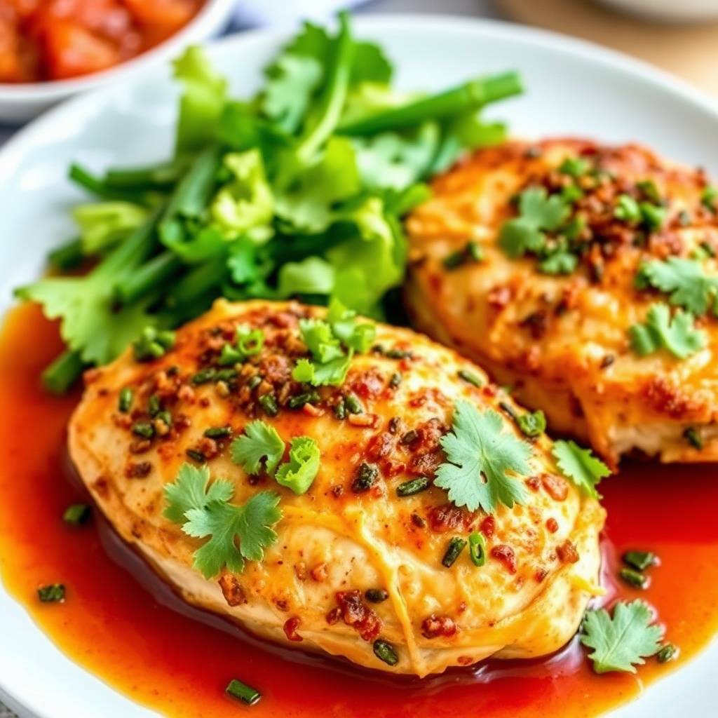 Kyllingbryst fylt med chili og spisskummen