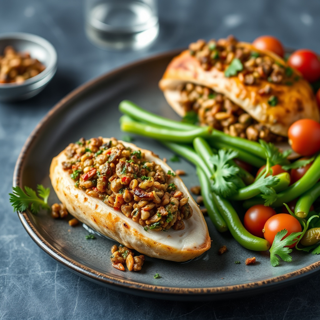 Kyllingbryst fylt med tapenade