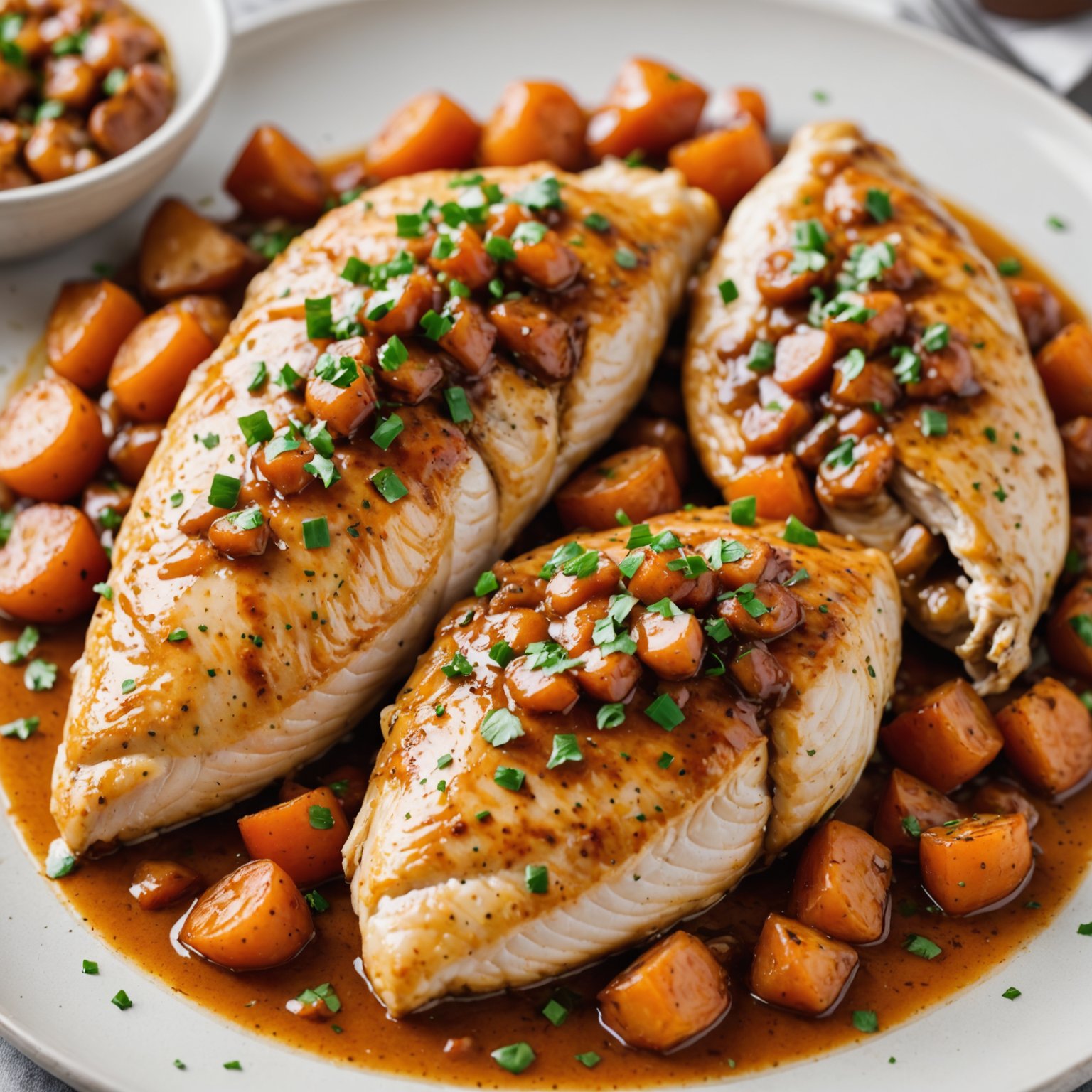 Fylt kyllingbryst med bacon, løk og ost