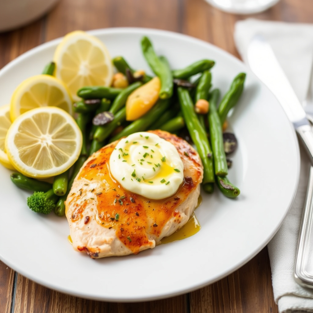 Kyllingbryst med tre sitrus og kryddersmør