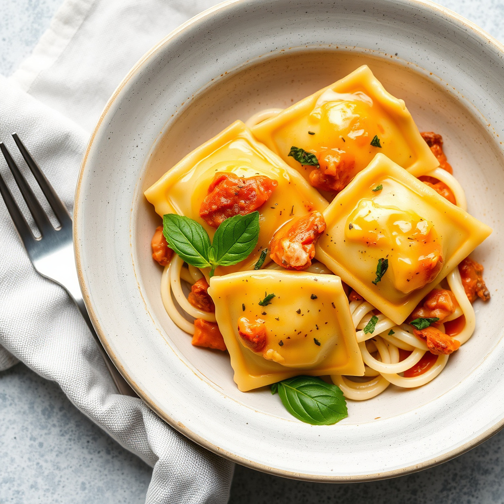 Kyllingravioli