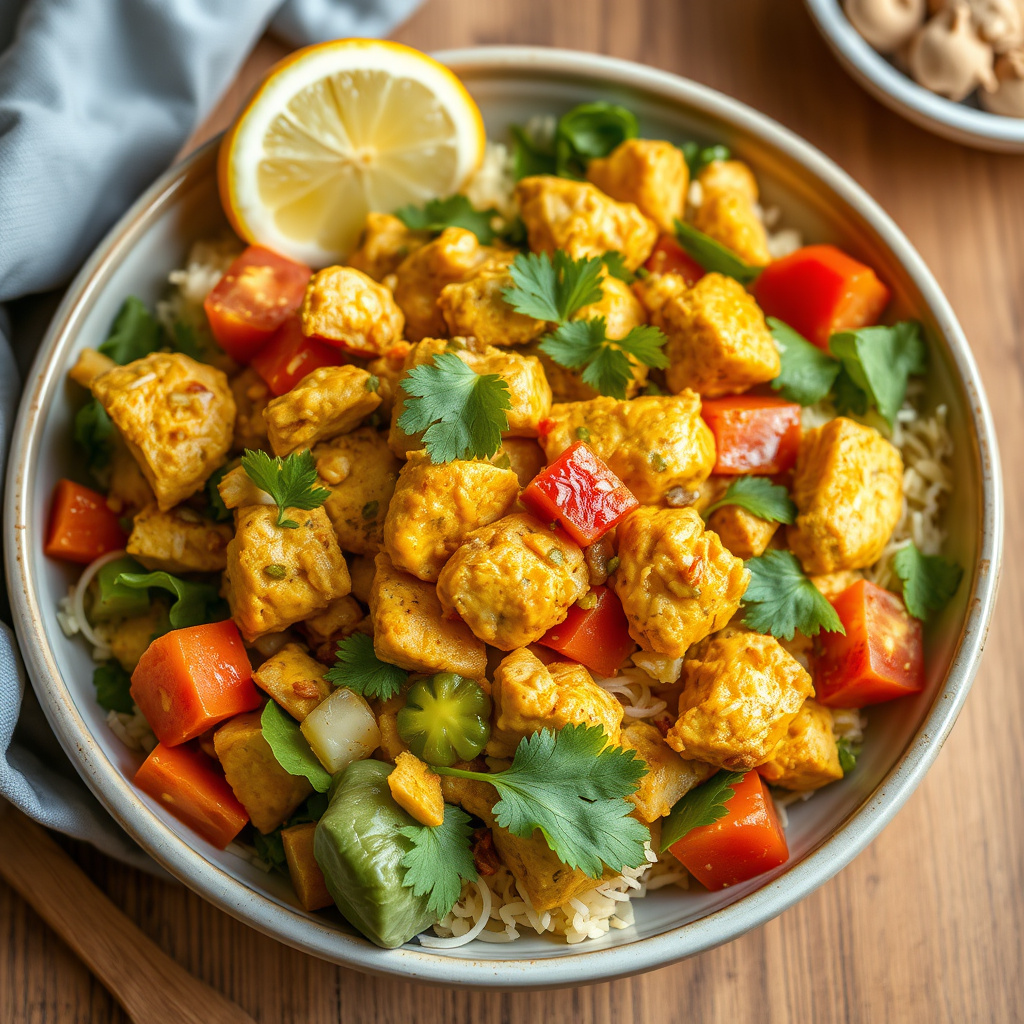 Kyllingsalat med karri