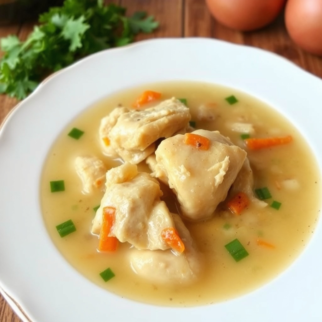 Kyllingsuppe med purre