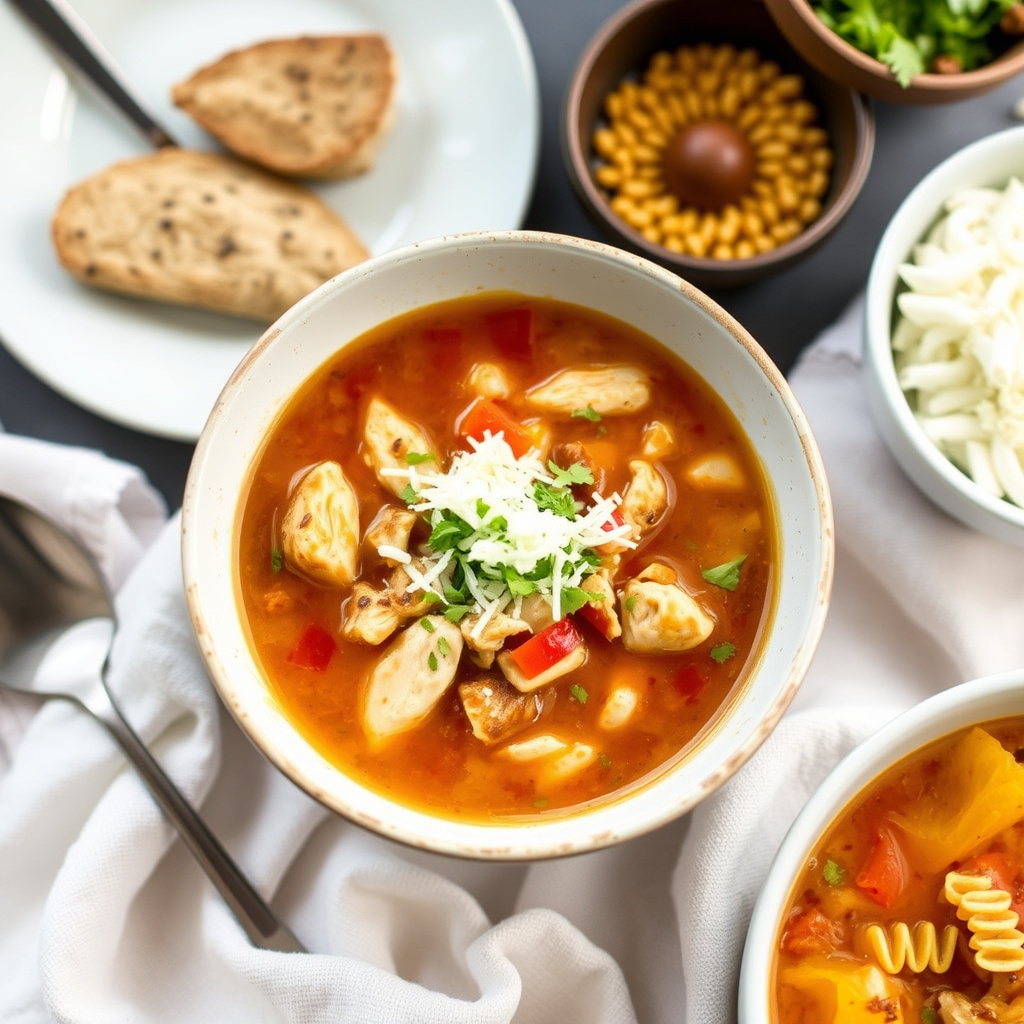 Kyllingsuppe sør for grensen