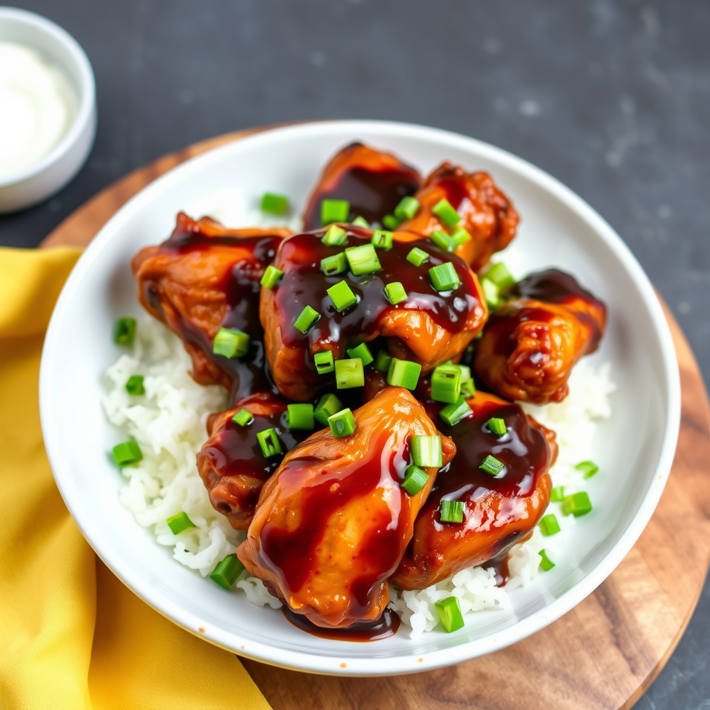 Kyllingvinger med svartbønnesaus