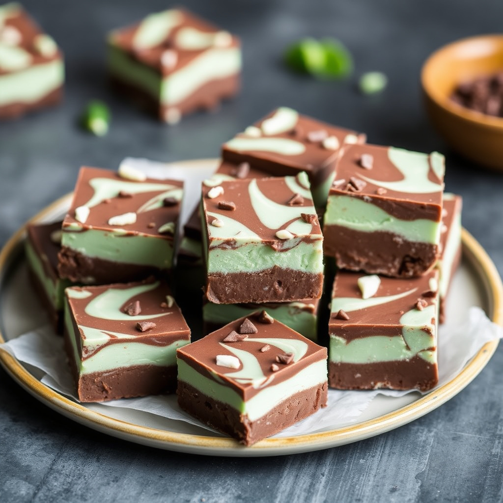 Lagvis mint-sjokoladefudge