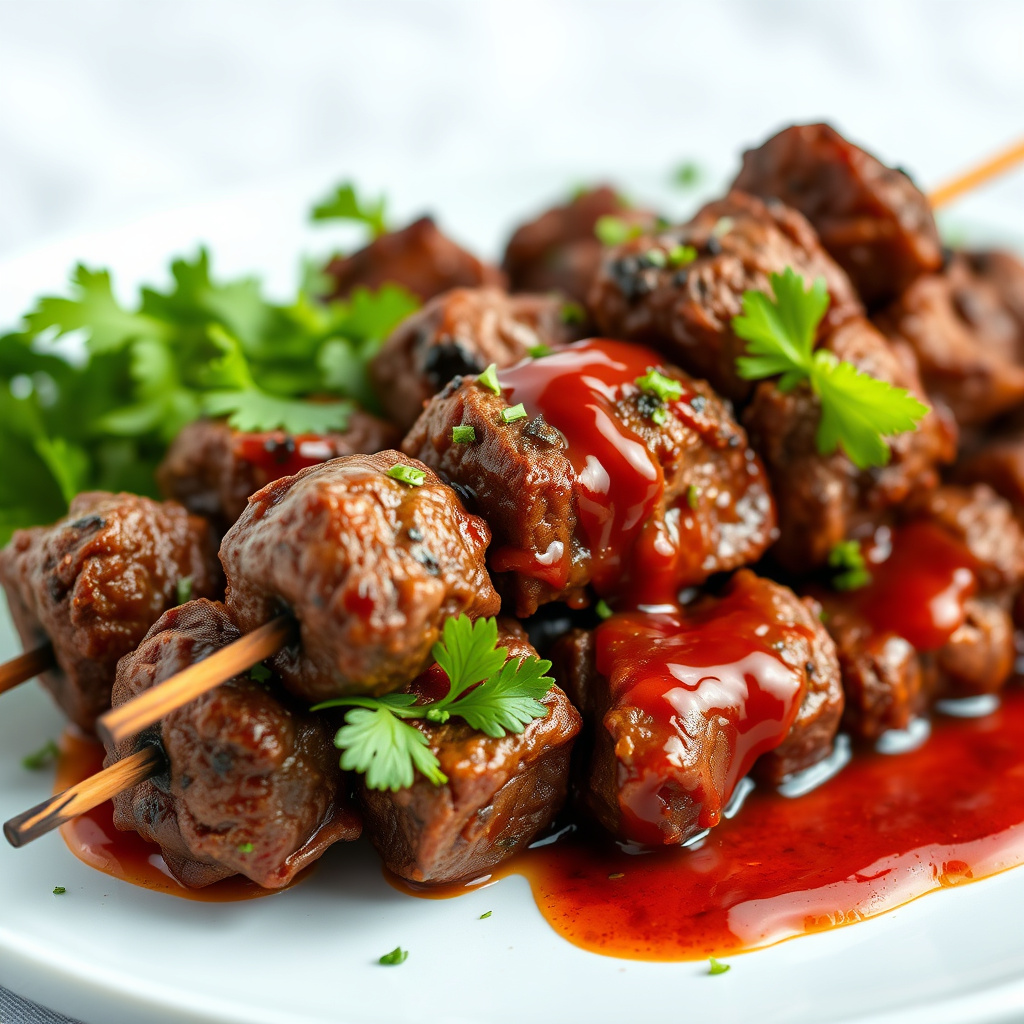 Lamb kebab med tamarindsaus