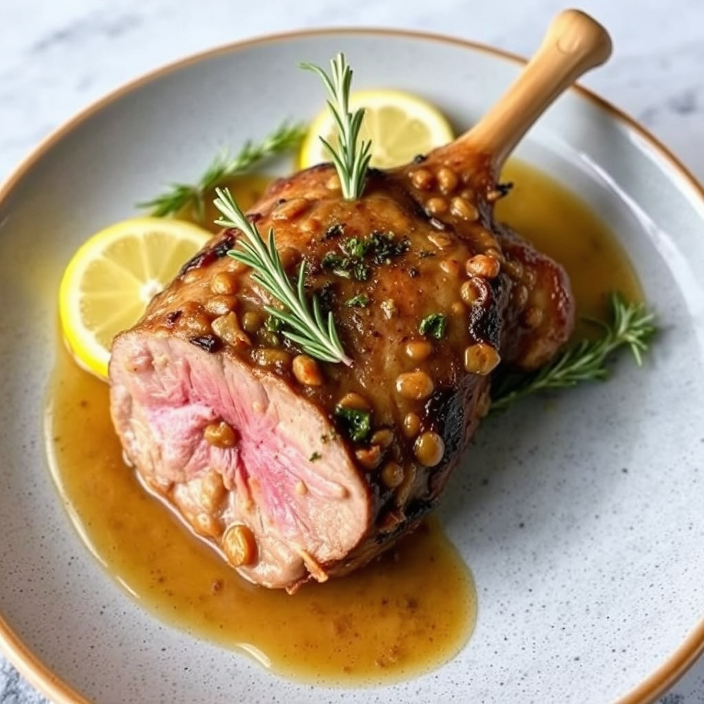 Lammekjøtt med sitron og rosmarin