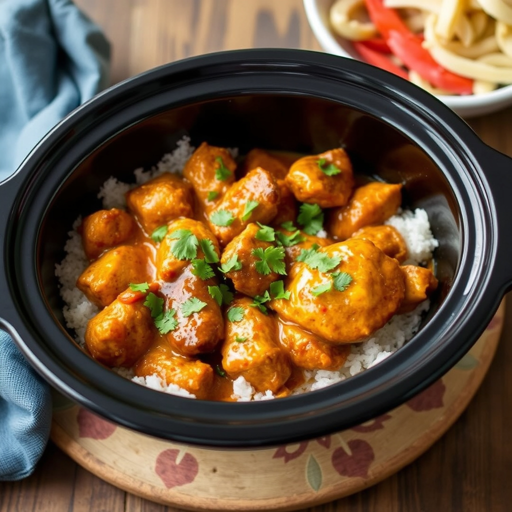 Langtidskokt marmeladekarrikylling