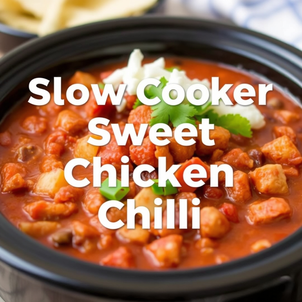 Langtidskokt søt kyllingchili