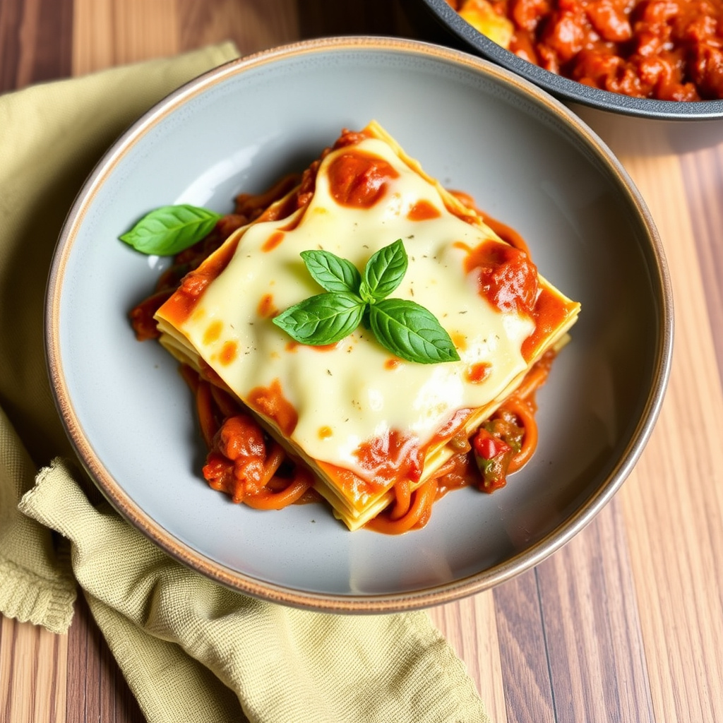 Lasagne med kalkunbolognese