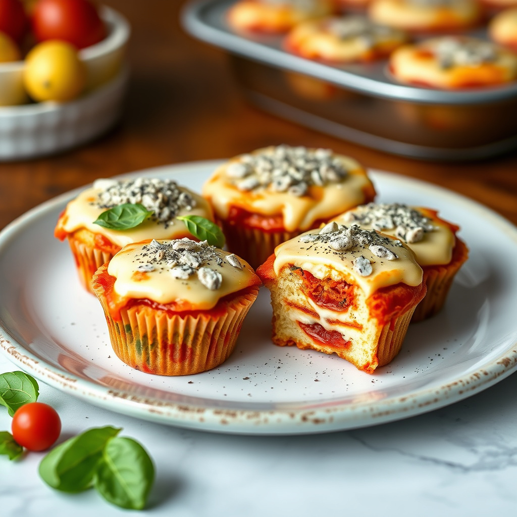 Lasagnekaker i muffinsform