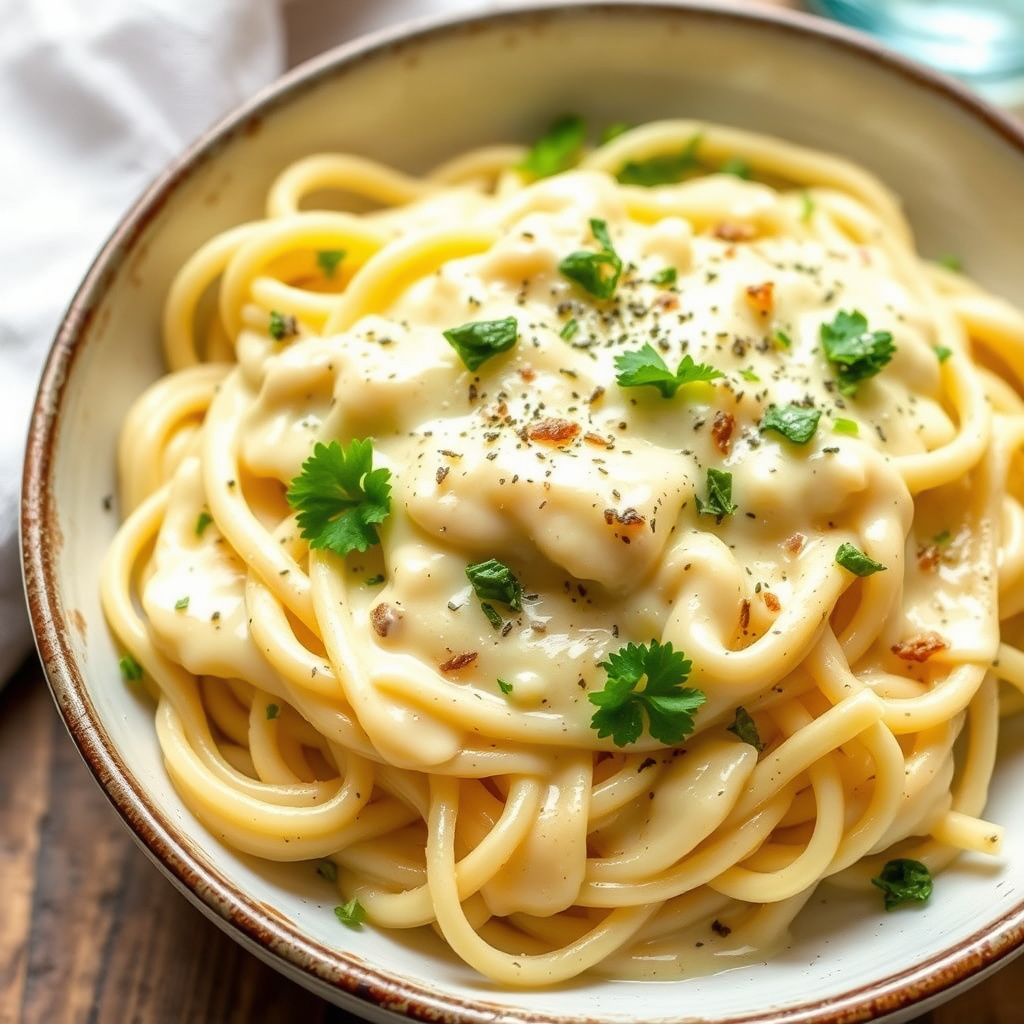 Lavkalori Fettuccine Alfredo