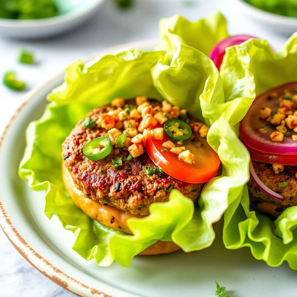 Lavkarbo salatburger