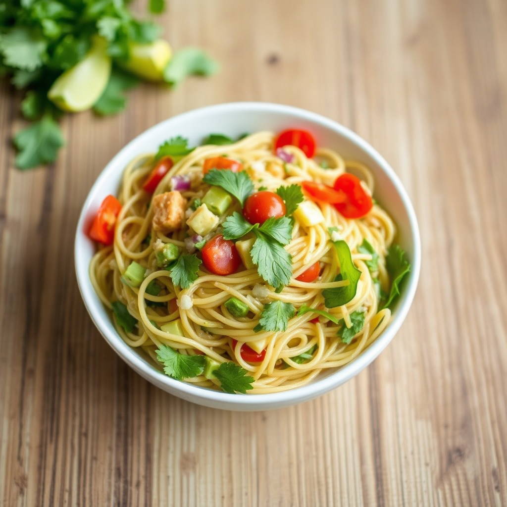 Lett asiatisk nudelsalat