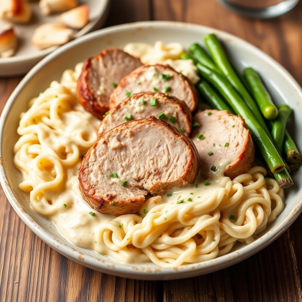 Lett og kremet svinenakke