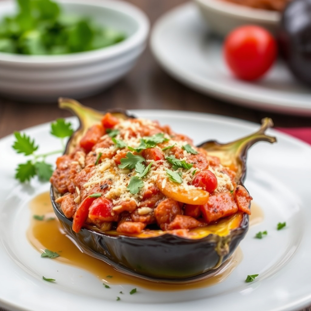 Libanesisk ovnsbakt aubergine