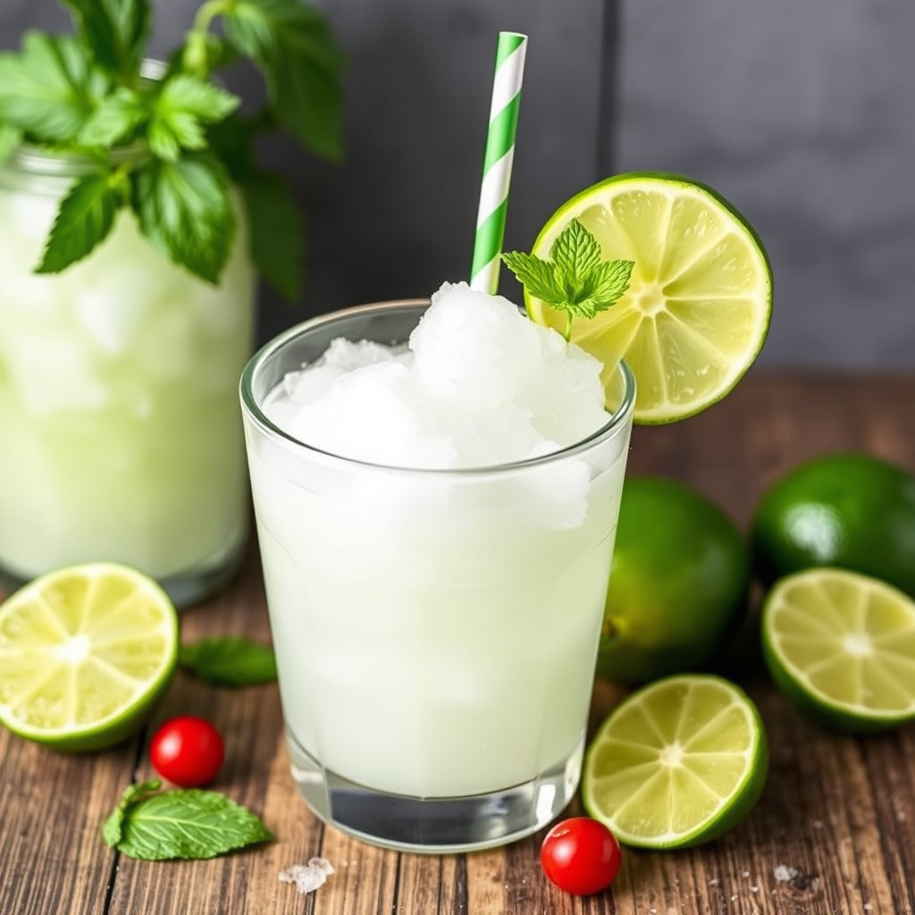 Lime italiensk iskrem