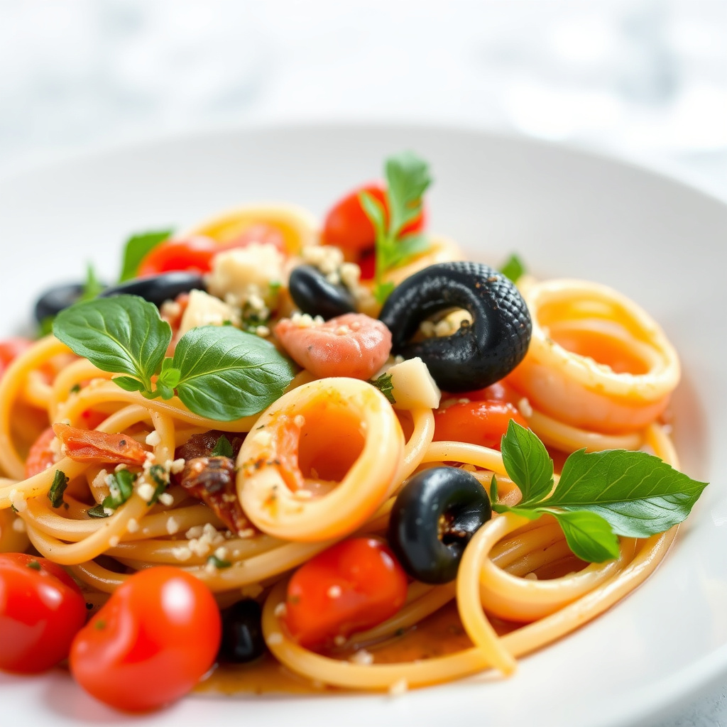 Linguine med sjømat