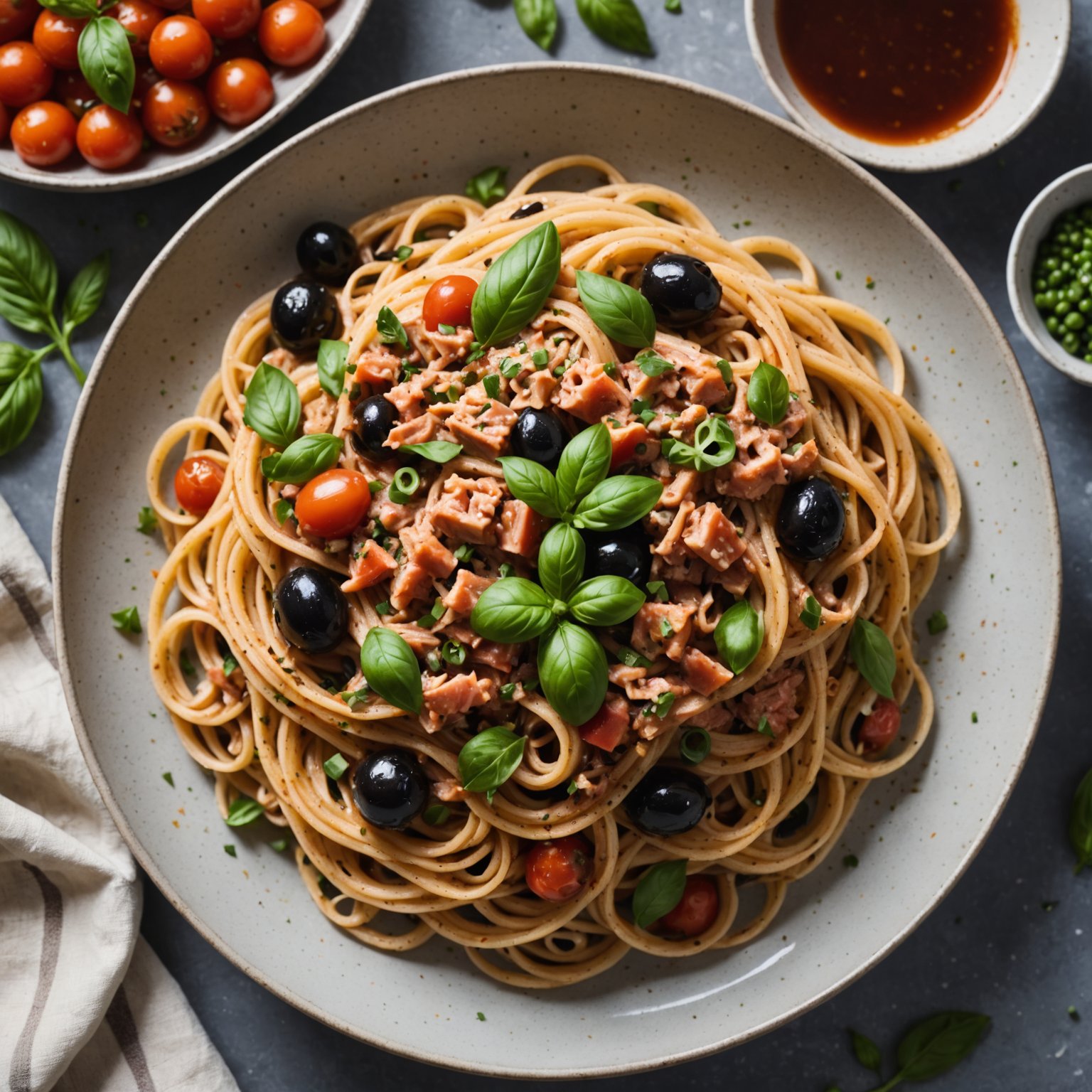 Linguine med tunfisk Puttanesca