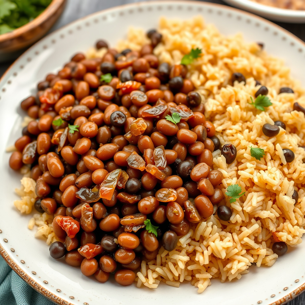 Linser og ris med stekte løk (Mujadarrah)