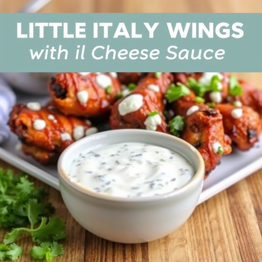 Little Italy Wings med blåmuggostsaus