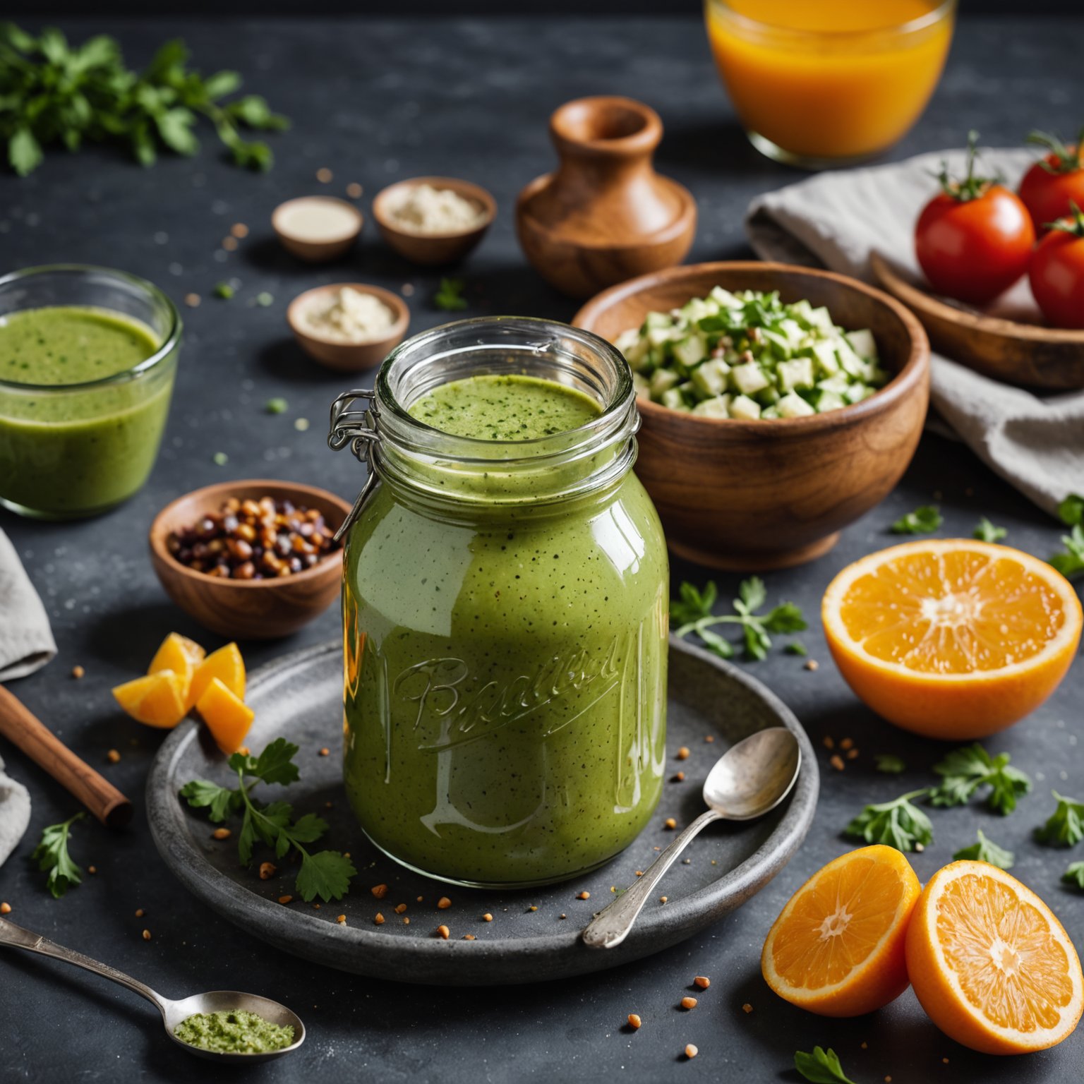 Enkel balsamico- og sitrondressing