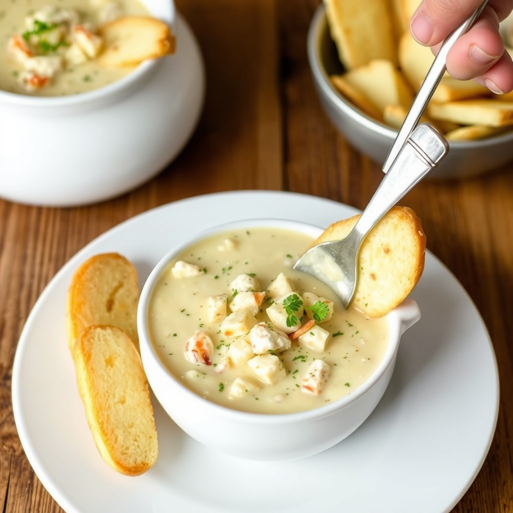 Maine krabbekraftfondue