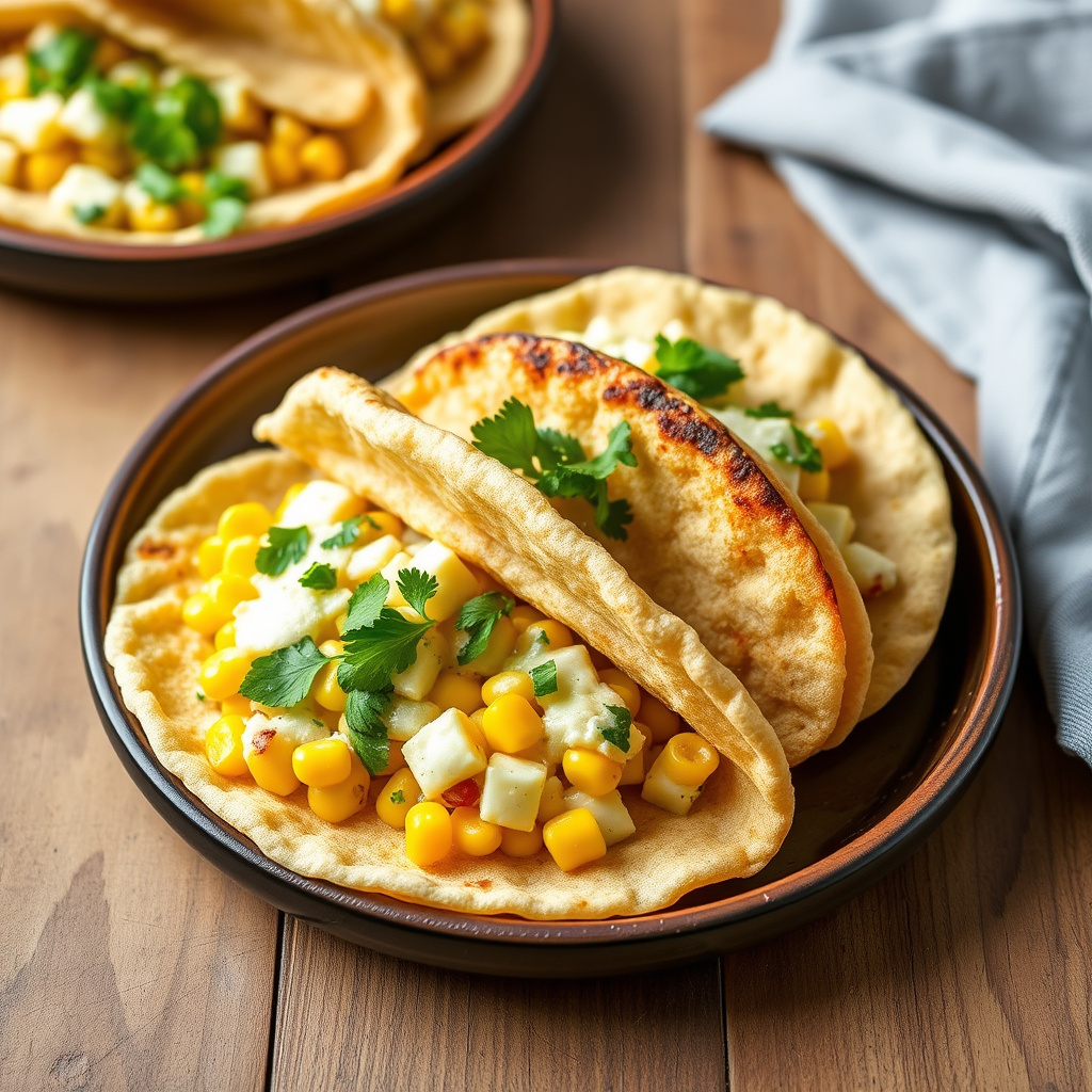 Mais- og ostefylte arepas