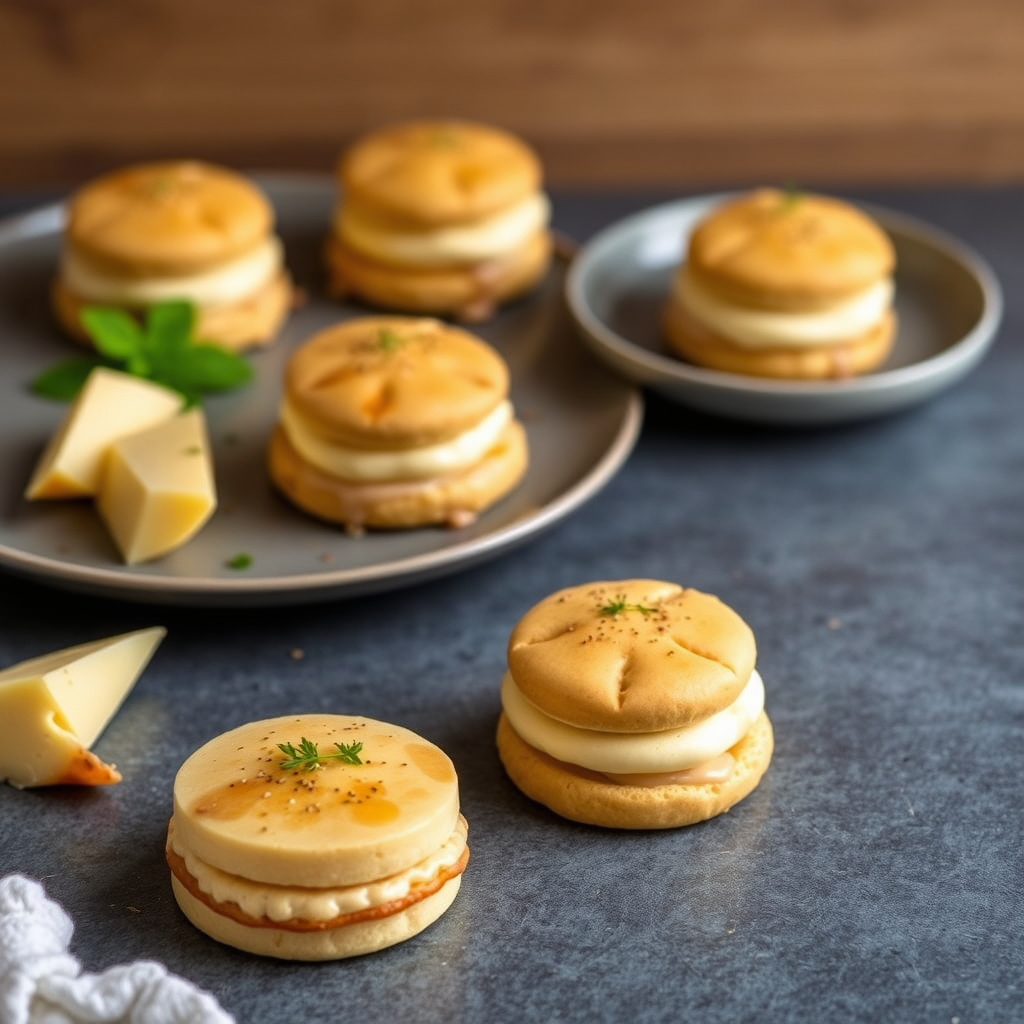 Manchego- og quince-paste Napoleon-kaker