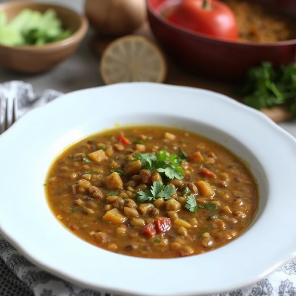 Mandag kveld linse-suppe