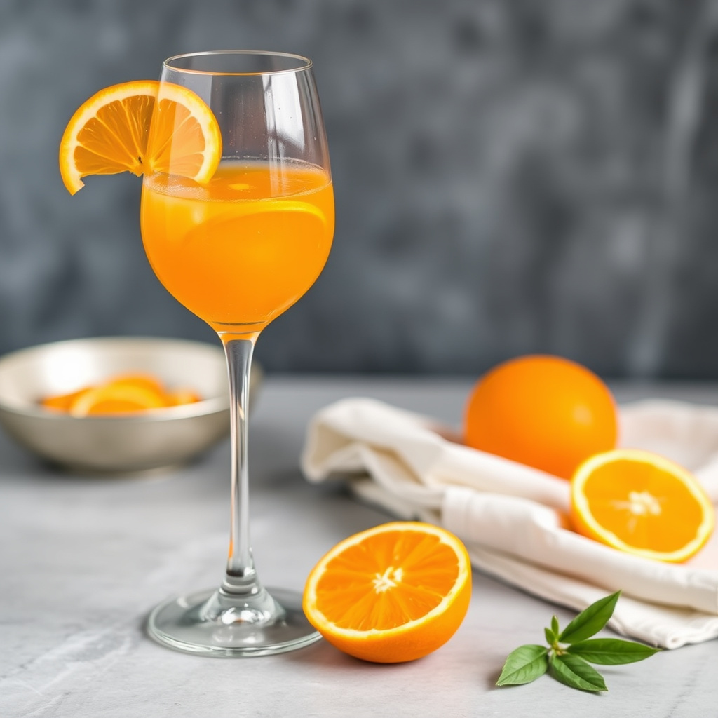 Mandarinappelsin- og sjampanjecocktail