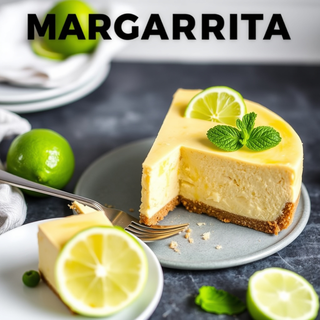 Margarita-ostekake med lime og tequila