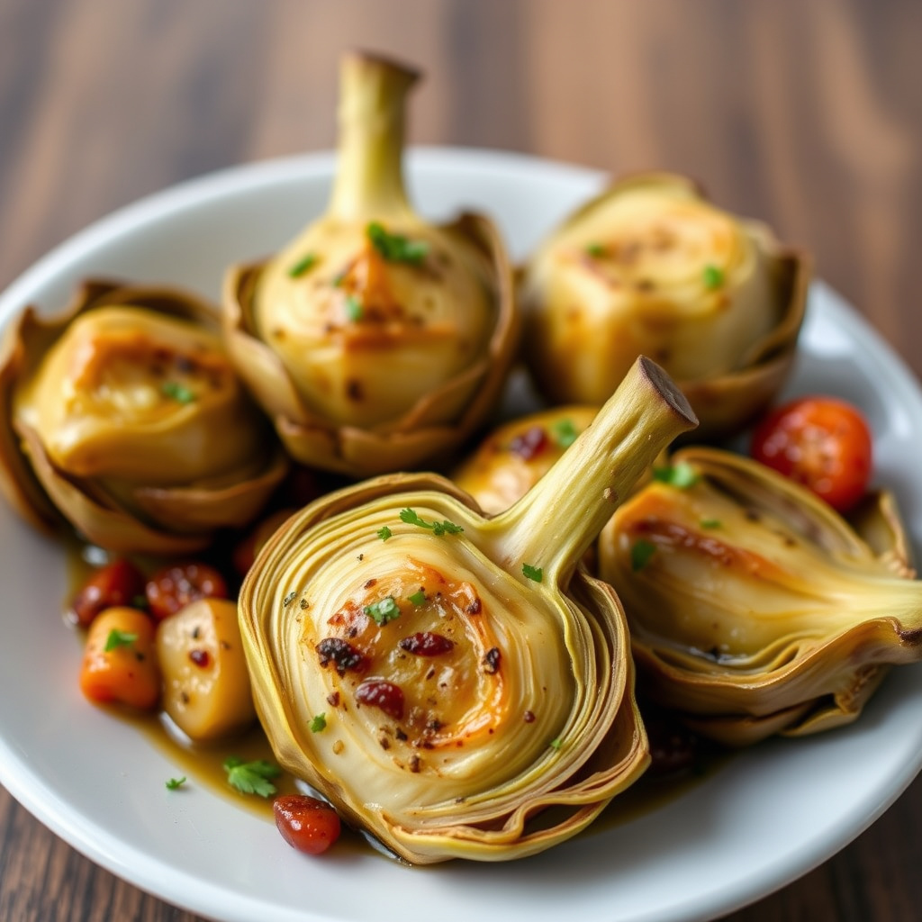 Marinerte artisjokkhjerter med sitron og timian