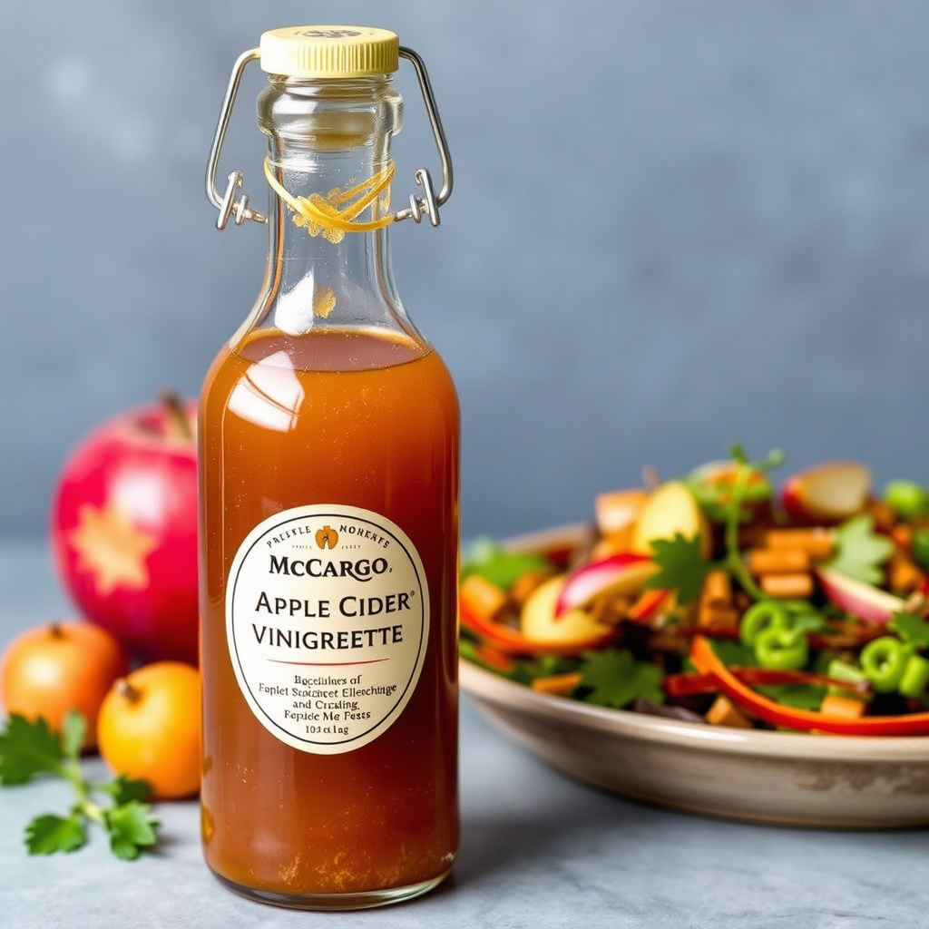 Høstlig eplecidervinaigrette