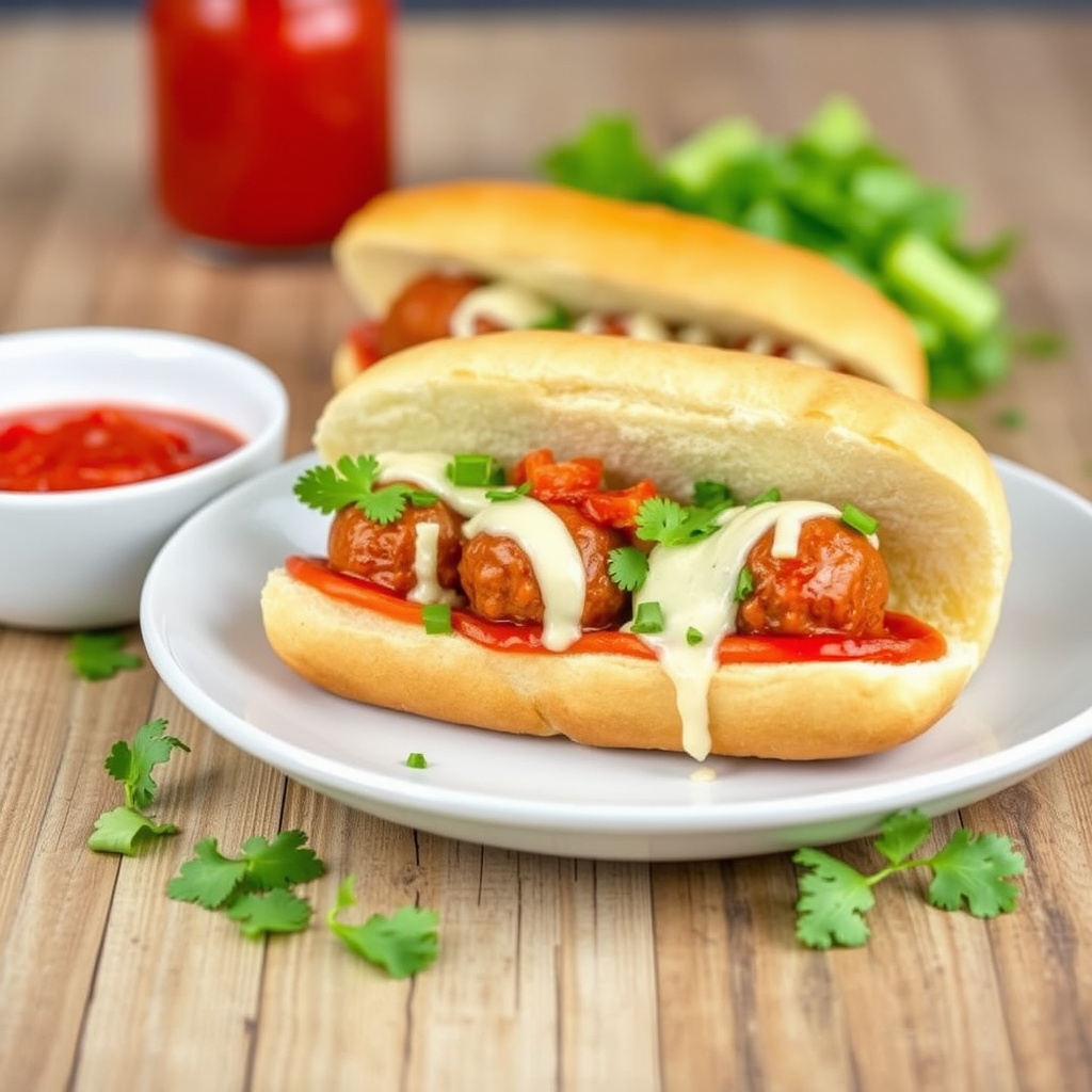 Meatball-sandwicher fra Mexico