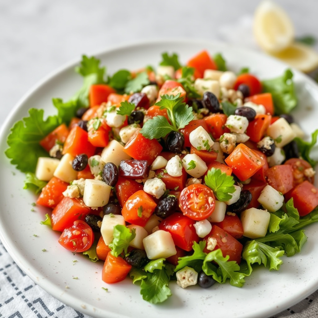 Mediterranean Fatoush-salat