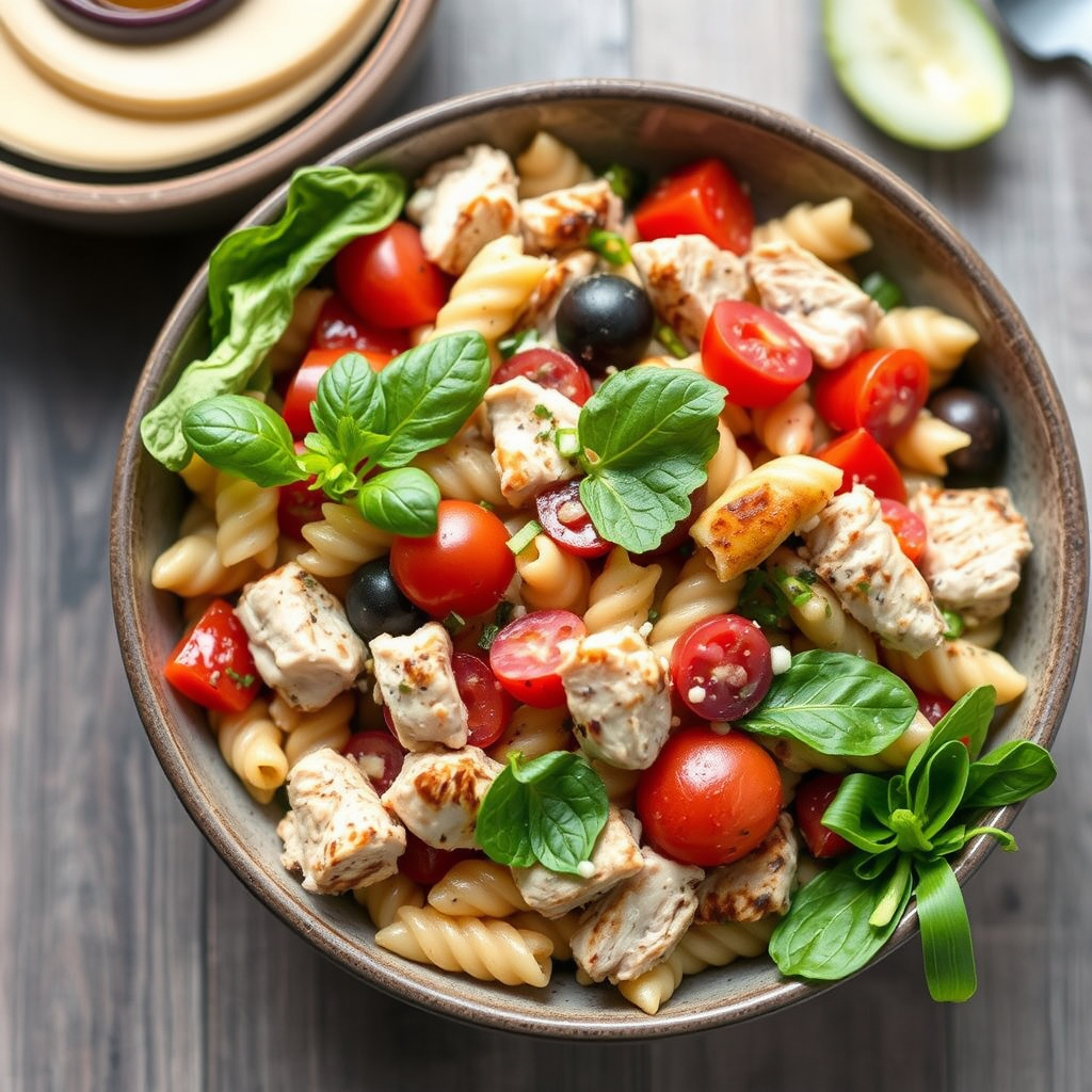 Mediterranean-tyrkisk pastasalat