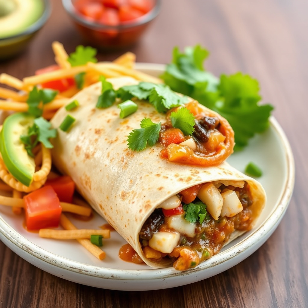 Meksikansk våt burrito