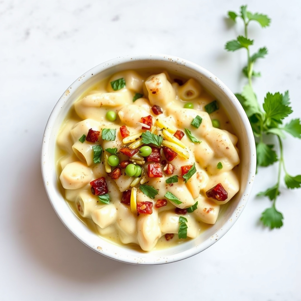 Hvit kyllingchili med ovnsbakt hvitløk