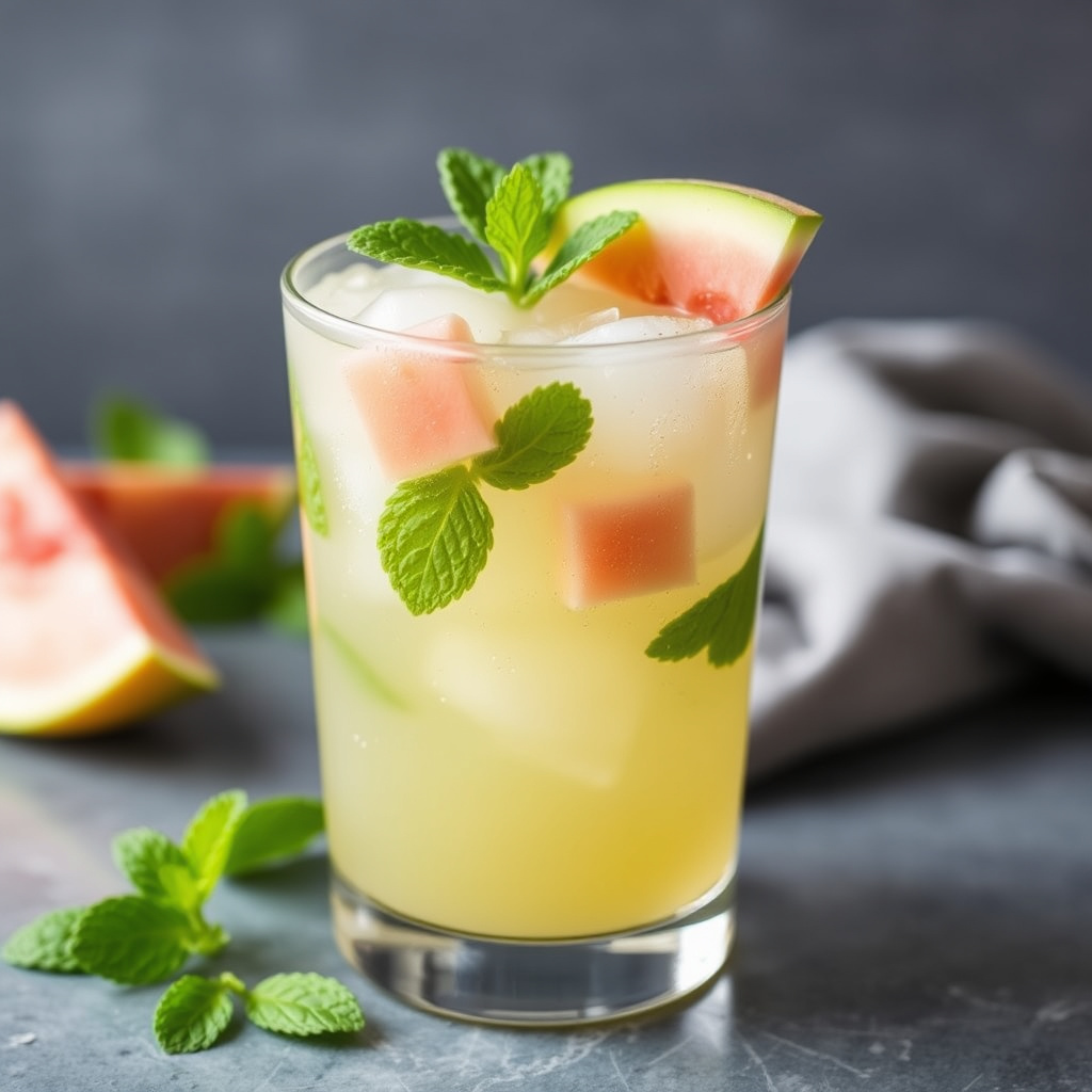 Melon- og mynte-agua fresca