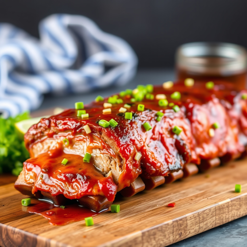 Memphis-stil grillet svineribbe