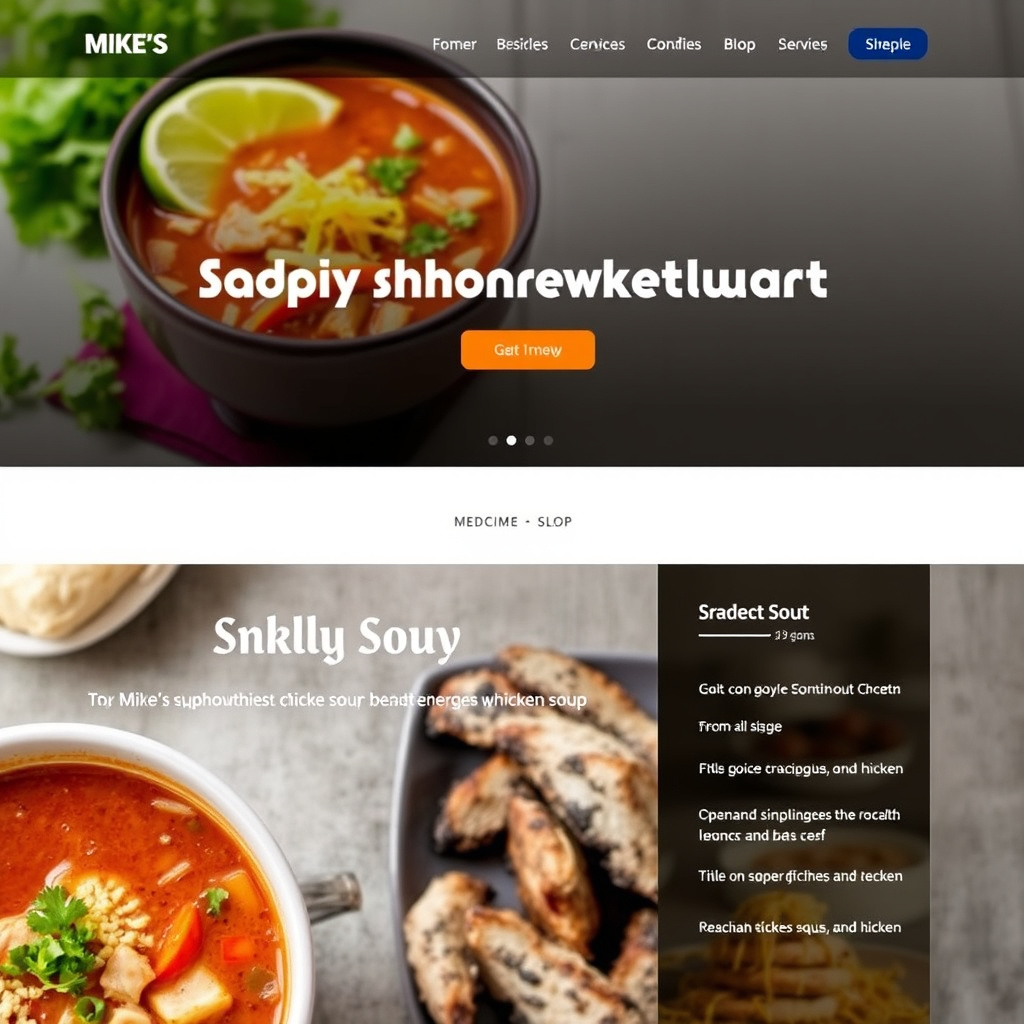 Mikes krydrede sørvestlige kyllingsuppe