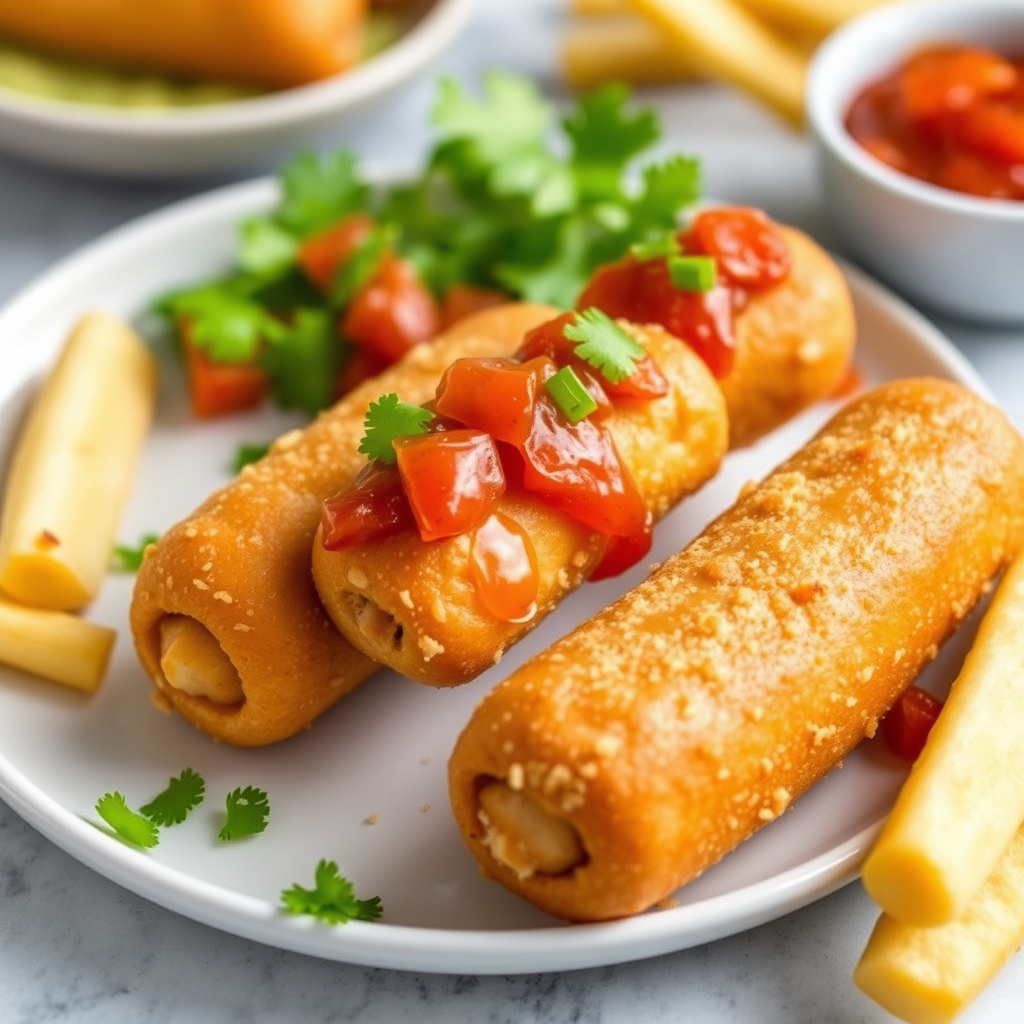 Mini Corn Dogs med søt og krydret peppersalsa