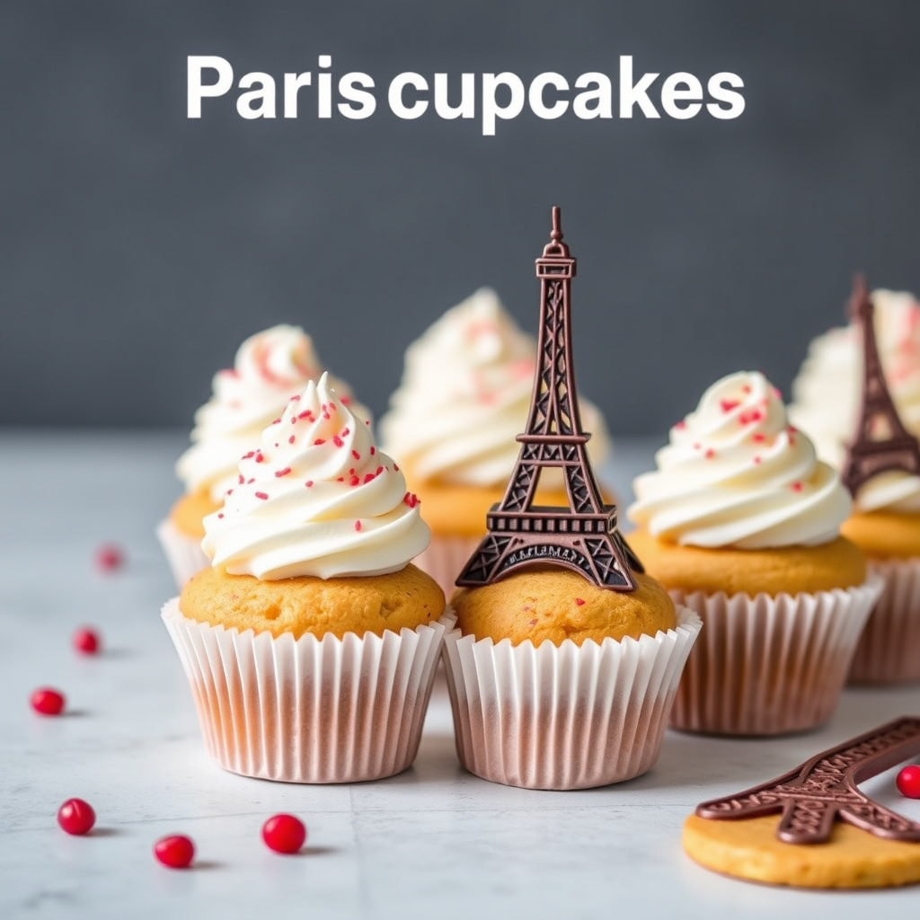Mini Paris-cupcakes