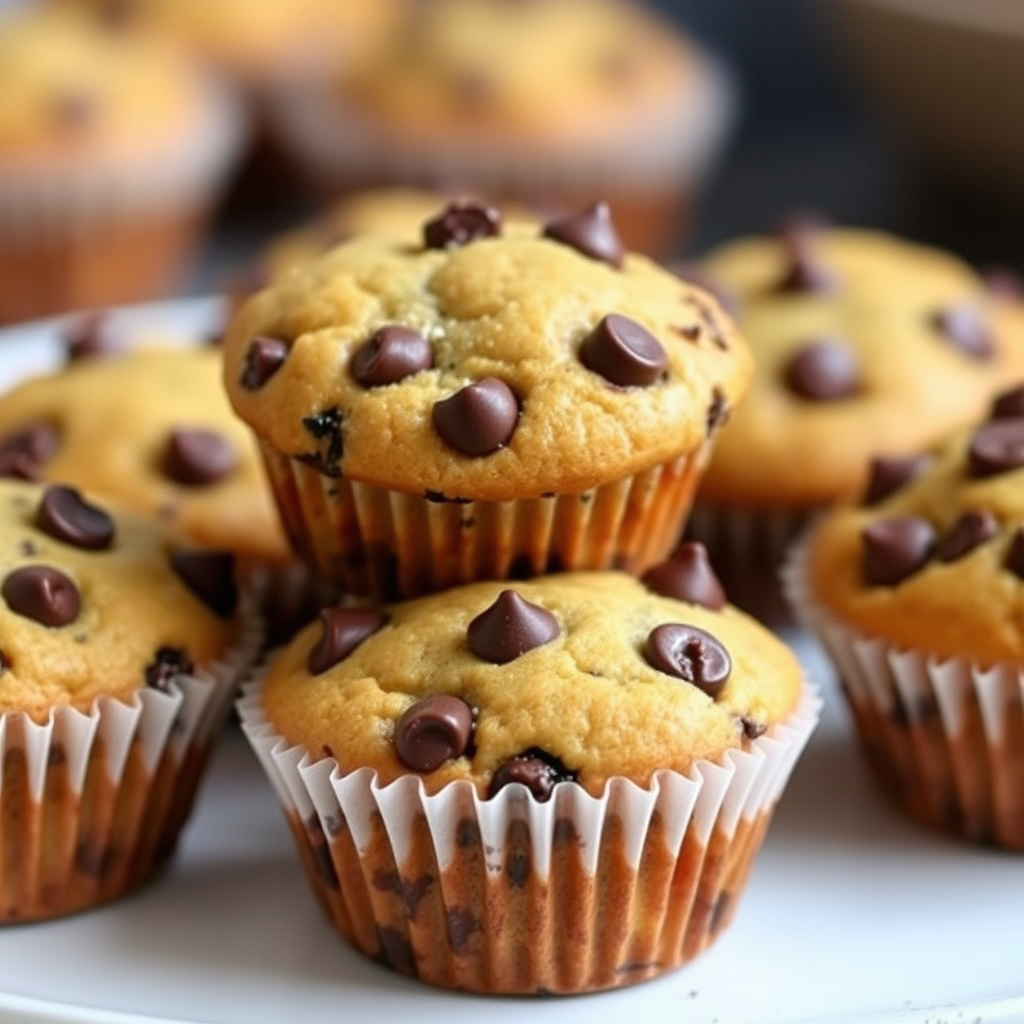 Mini sjokoladekake-muffins