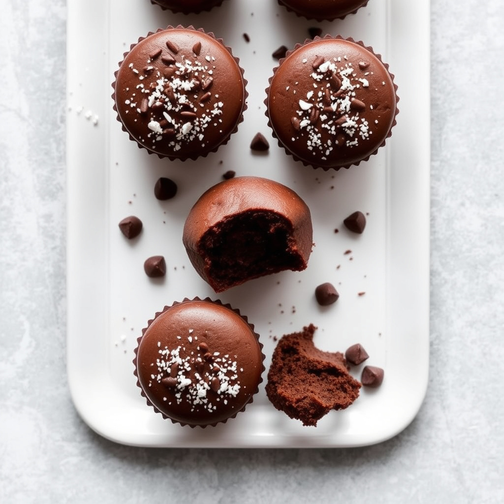 Mini sjokoladekaker med amaretti