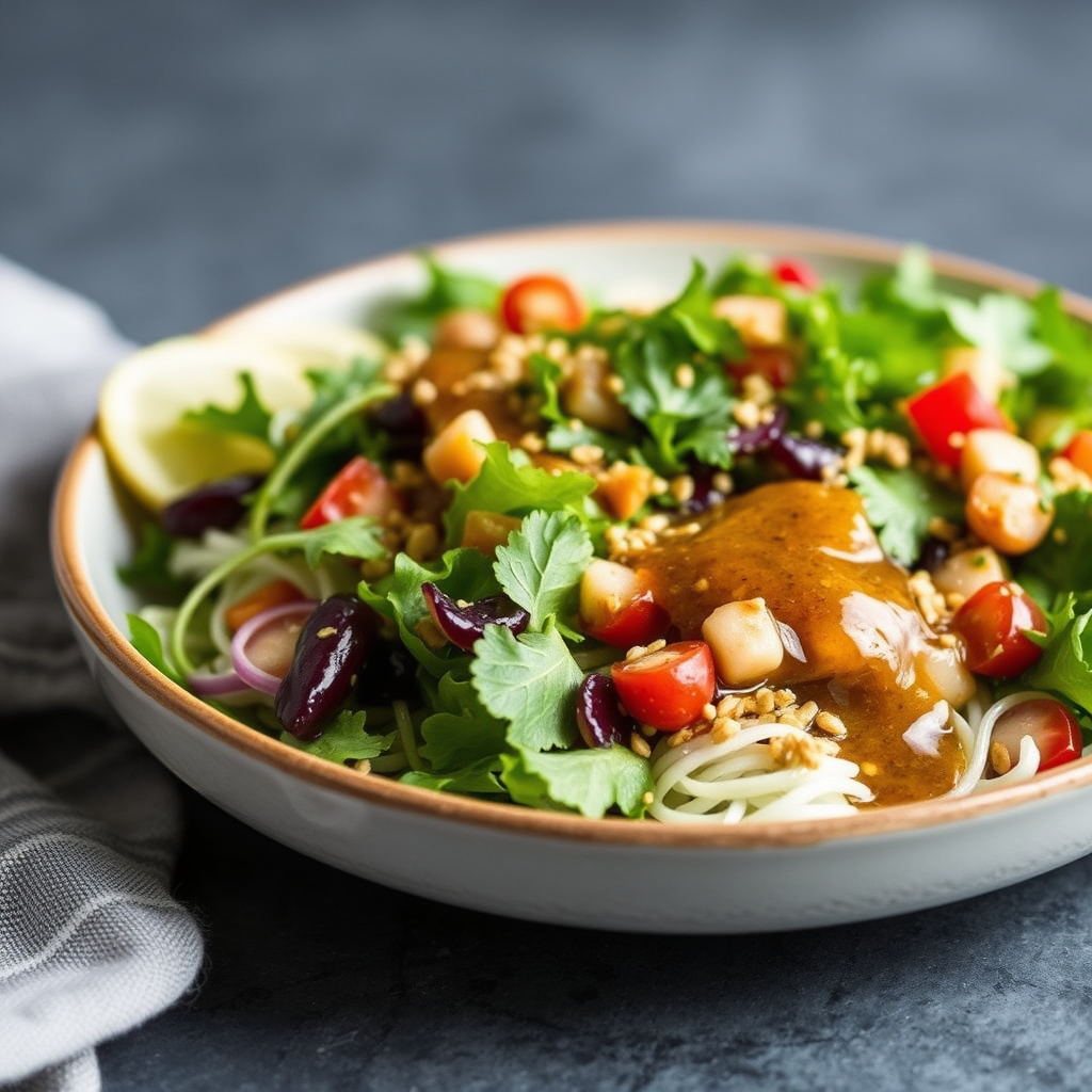 Misosa Sesamvinaigrette